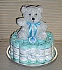 Blue/Boy Single Layer Diaper Cake